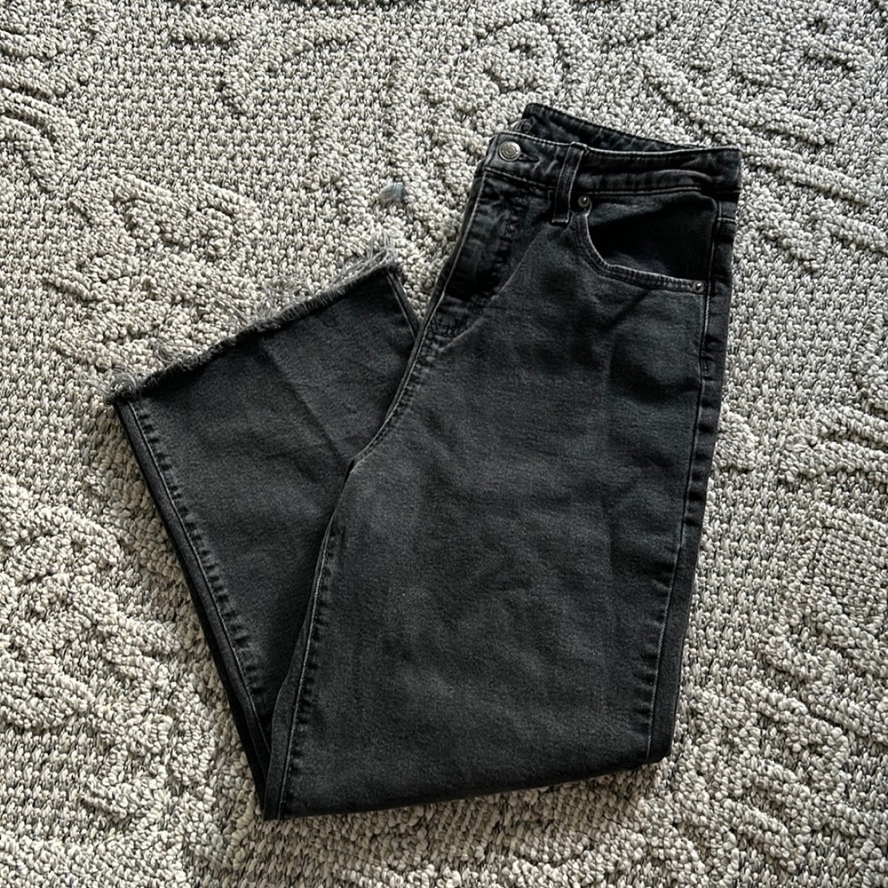 Wild Fable High Rise Charcoal Cropped Jeans